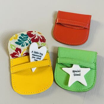 Mini Keepsake Token In A Leather Pouch, 10 of 12