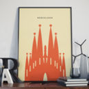 Barcelona Sagrada Familia Landmark Print By Jack's Posters ...