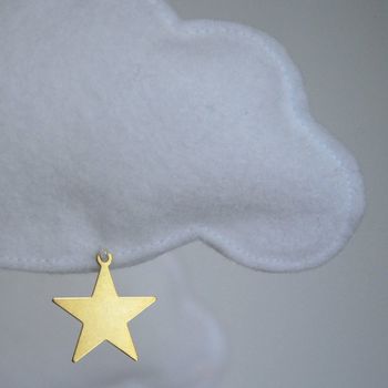 White Multi Cloud And Star Baby Mobile, 3 of 6