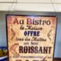 33cm French Bistro Café Sign Metal Wall Plaque, thumbnail 7 of 7