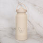 French Bulldog 30oz Water Bottle With Removable Dog Bowl In Grey/ Cream/ Pink, thumbnail 4 of 9