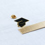Graduation Pin Mortar Board Black And Gold Enamel Pin, thumbnail 4 of 10