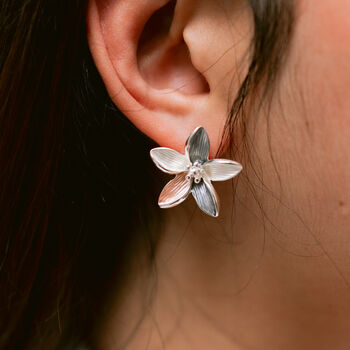 Three Tone Flower Necklace, 5 of 5