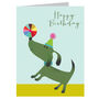 Mini Dog And Ball Birthday Card, thumbnail 2 of 4