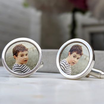 Personalised Photo Silver Cufflinks, 2 of 5