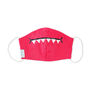 Pink Toothy Dinosaur Children Face Mask, thumbnail 3 of 4
