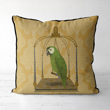 Tropical Cushion Green Parrot , Multiple Cols Available, 2 of 9