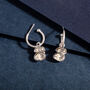 Opal And Recycled Silver Statement Hoop Earrings, thumbnail 4 of 7