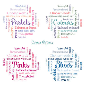 Personalised 60th Birthday Word Art Gift For Her, 6 of 10