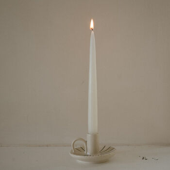 Ceramic Candle Holder Stripes Wee Willy Winkee, 2 of 2