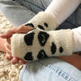 Childrens Panda Bear Fingerless Gloves, thumbnail 5 of 8
