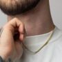 Gold Plated Double Curb Chain Necklace For Men, thumbnail 8 of 12