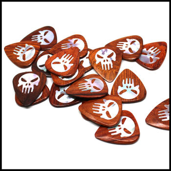 Punisher Exotic Timber Guitar Picks In A Gift Tin, 2 of 11