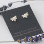 Bee Earrings In Silver, thumbnail 1 of 7