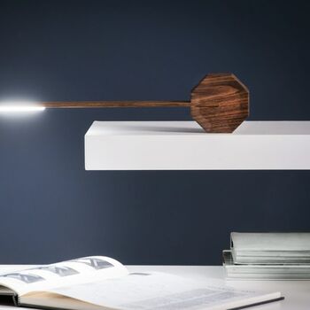 Octagon One Desk Lamp Walnut, 7 of 7