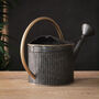 Metal Grey And Gold Watering Can, thumbnail 4 of 5