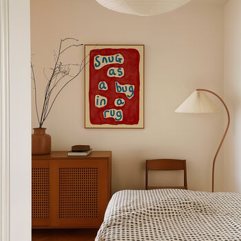Snug As A Bug In A Rug Nursery Print, 7 of 11