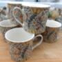 Set Of Six Mugs In William Morris Flora Design, thumbnail 5 of 9