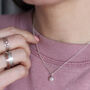 Silver Nugget Of Love Necklace, thumbnail 4 of 7