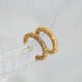 Molten Meadow 18ct Gold Plated Hoops, thumbnail 1 of 9