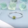 Peridot Ring In Sterling Silver, thumbnail 4 of 10