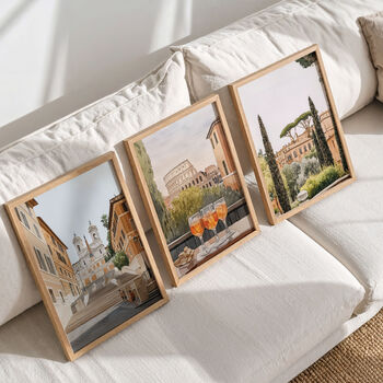 Set Of Three Rome, Italy Watercolour Art Prints, 2 of 8