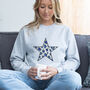 Leopard Print Star Sweatshirt With Blue, thumbnail 2 of 4