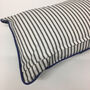 Monochrome Striped Cushion, thumbnail 4 of 5
