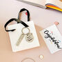Personalised Home Sweet Home House Charm Keyring, thumbnail 1 of 8