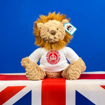 King Charles Ill Coronation 2023 Jellycat Lion, 3 of 5