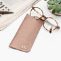 Personalised Luxury Leather Initial Patch Glasses Case, thumbnail 3 of 7