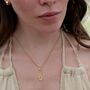 18ct Gold Feather Charm Necklace, thumbnail 2 of 6