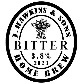 Personalised Home Brew Beer Stamp, 2 of 3