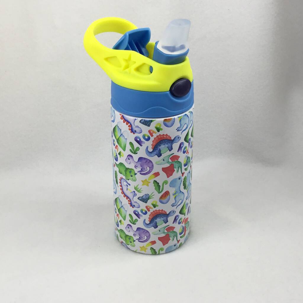 Dinosaur Personalised Insulated Kids Water Bottle By Bumble Beez