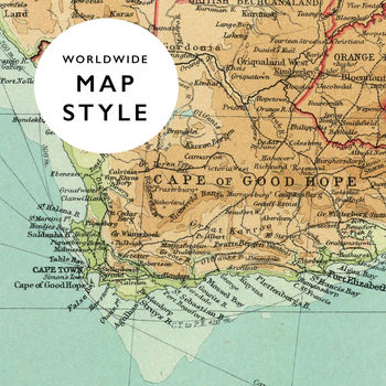 Personalised Vintage Map Serving Mat, 6 of 6