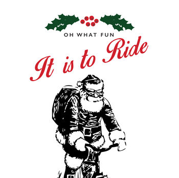 'Oh What Fun It Is To Ride' Bike Card For Christmas, 2 of 2