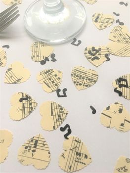 Vintage Music Score Heart Confetti, 3 of 4
