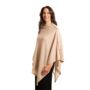 Sand Beige 100% Cashmere Button Poncho Gift Boxed, thumbnail 1 of 11