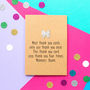 'Thank You Four Times' Funny Thank You Card, thumbnail 1 of 2