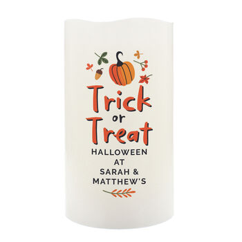Personalised Trick Or Treat LED Candle, 6 of 6