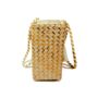 Seranna Natural Gold Pattern Handwoven Basket Bag, thumbnail 3 of 7