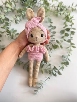 Handmade Crochet Bunny Toys For Kids, 4 of 12