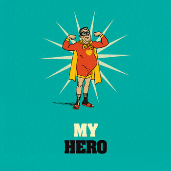 Funny Card For Him ‘My Hero’, 2 of 4