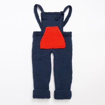 Soft Play Toddler Dungarees Intermediate Knitting Kit, 2 of 8