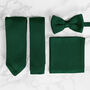 Handmade 100% Polyester Knitted Tie In Dark Green, thumbnail 1 of 3