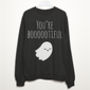 You’re Booootiful Ghost Women’s Halloween Sweatshirt, thumbnail 2 of 3