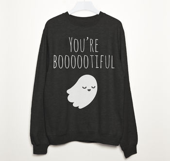 You’re Booootiful Ghost Women’s Halloween Sweatshirt, 2 of 3