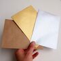 Handmade Gold Leaf 75th / Any Number Birthday Card, thumbnail 6 of 7