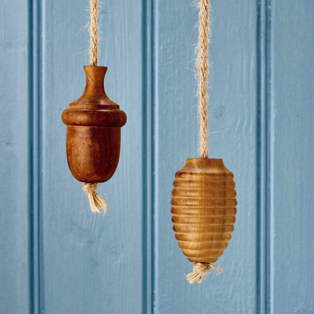 Solid Wooden Oak Rope Bathroom Light Pulls By Pushka Home