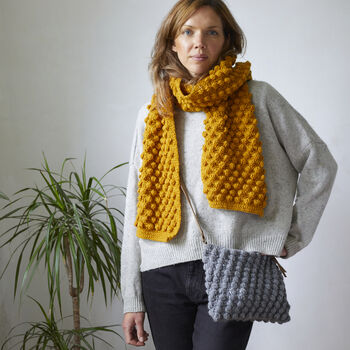 Fair Trade Crochet Boho Bobble Cross Body Handbag, 2 of 6